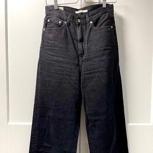Levi's High Rise Wide Loose Jeans, 27, black